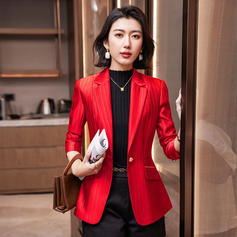 AIyssa-Professional Long-Sleeved Suit for Women, Unique Temperament to Make You Unique, Autumn and Winter Fashion, New