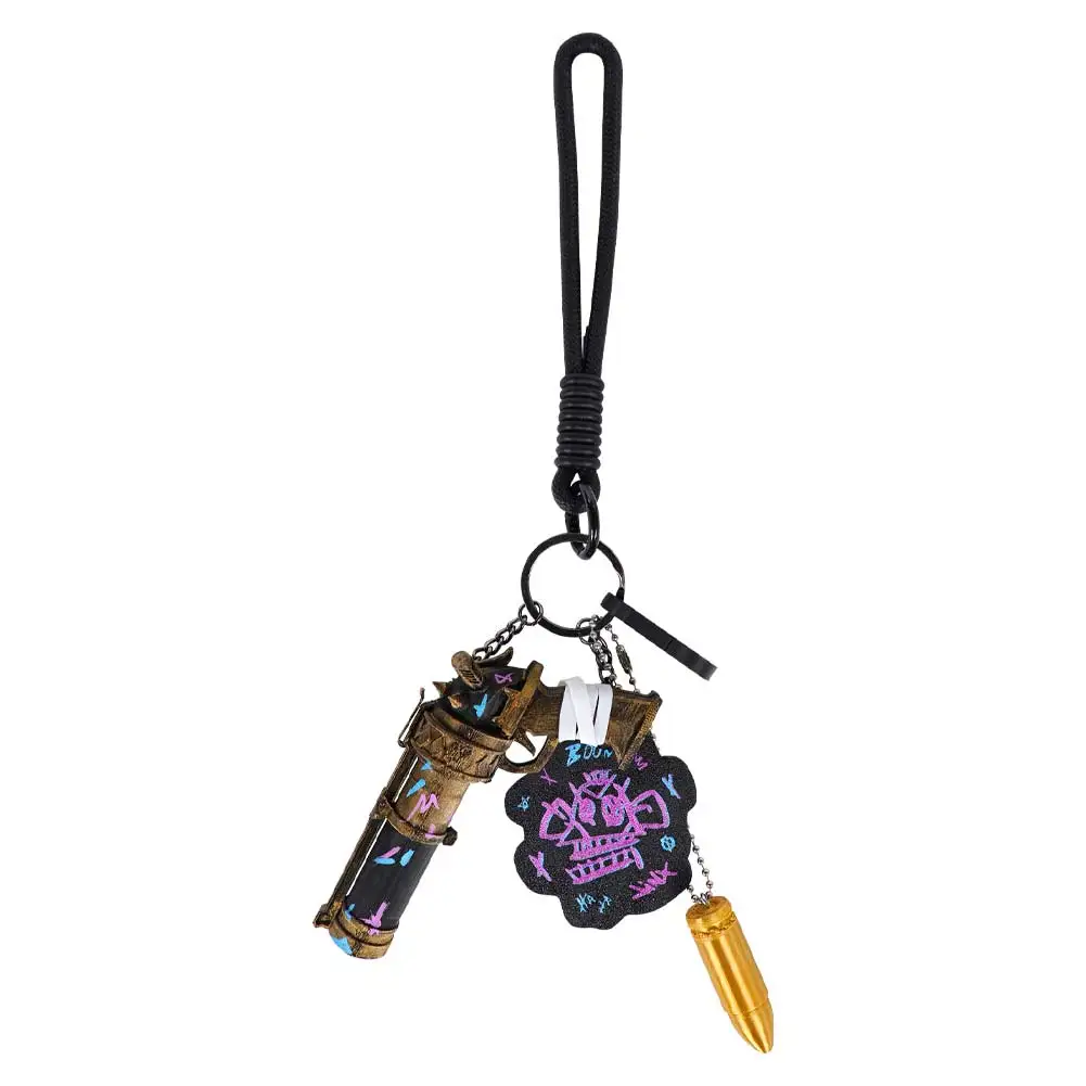 Jinx Cosplay porte-clés accessoires de jeu de rôle pour femmes adultes Jinx porte-clés décoration Halloween carnaval Costume accessoires cadeaux