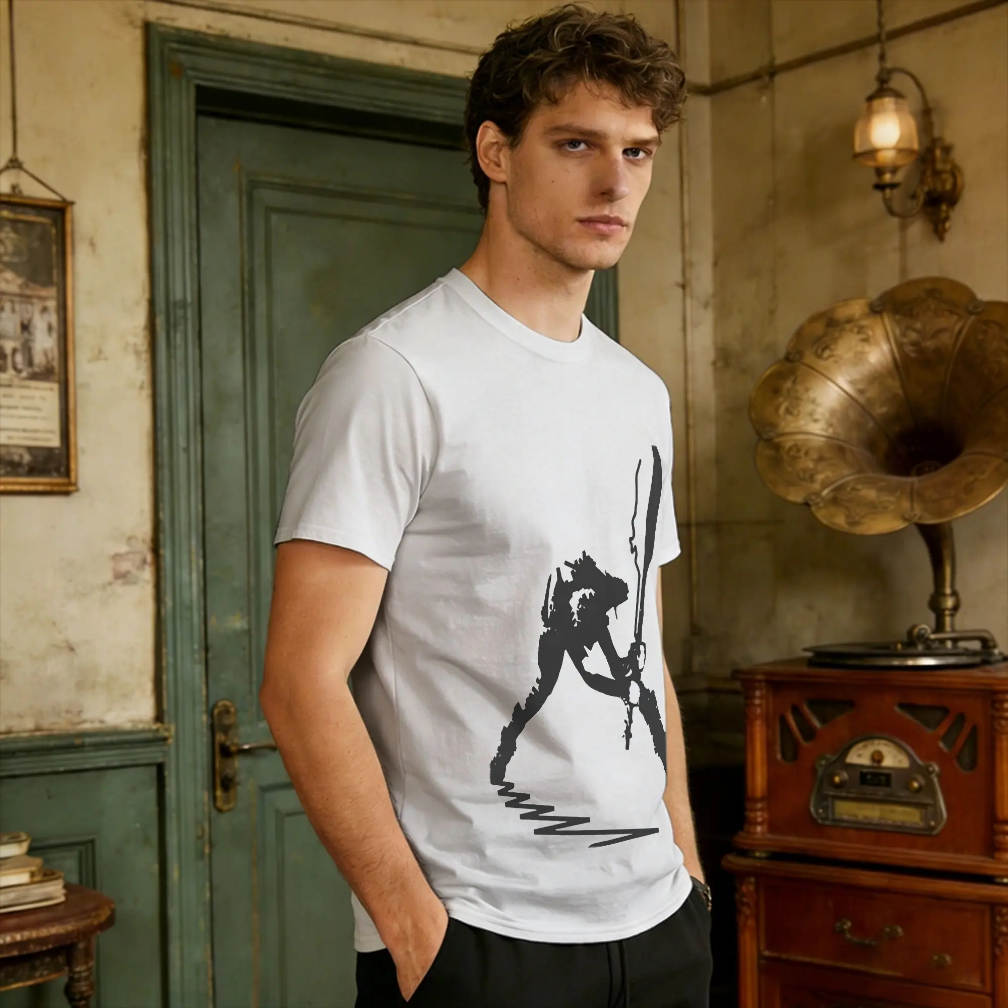 Clash  T-Shirt Men  Vintage T-Shirts Beach Comfortable Hippie Tee Shirt Hot Sale Oversized Tops