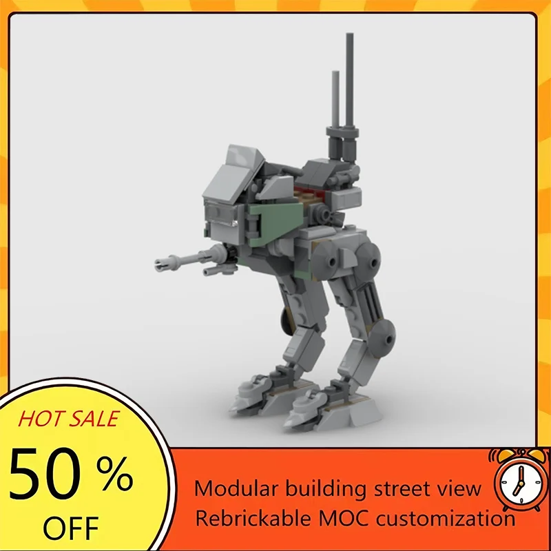 

Набор из 157 деталей: Популярная модель из фильма «Звездные войны» — конструктор MOC AT-RT. Модульные технологичные блоки. Подарок на праздник. Набор для сборки. Детская игрушка.