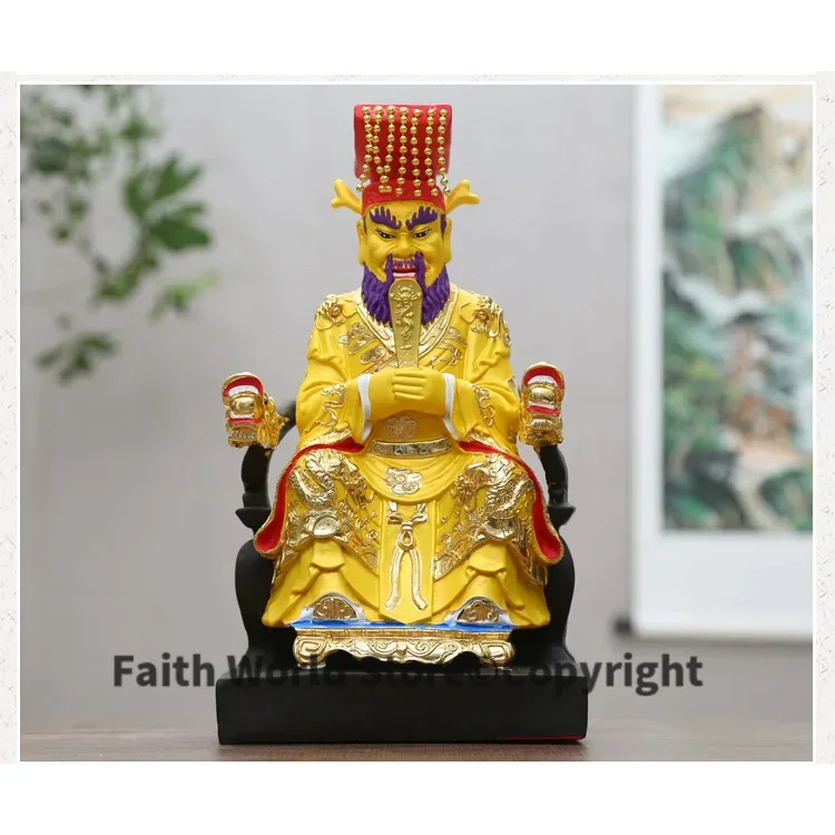 Wholesale Buddha Taoism figure Southeast Asia HOME protection Propitious Prosperity FENG SHUI Dragon King God Royal statue