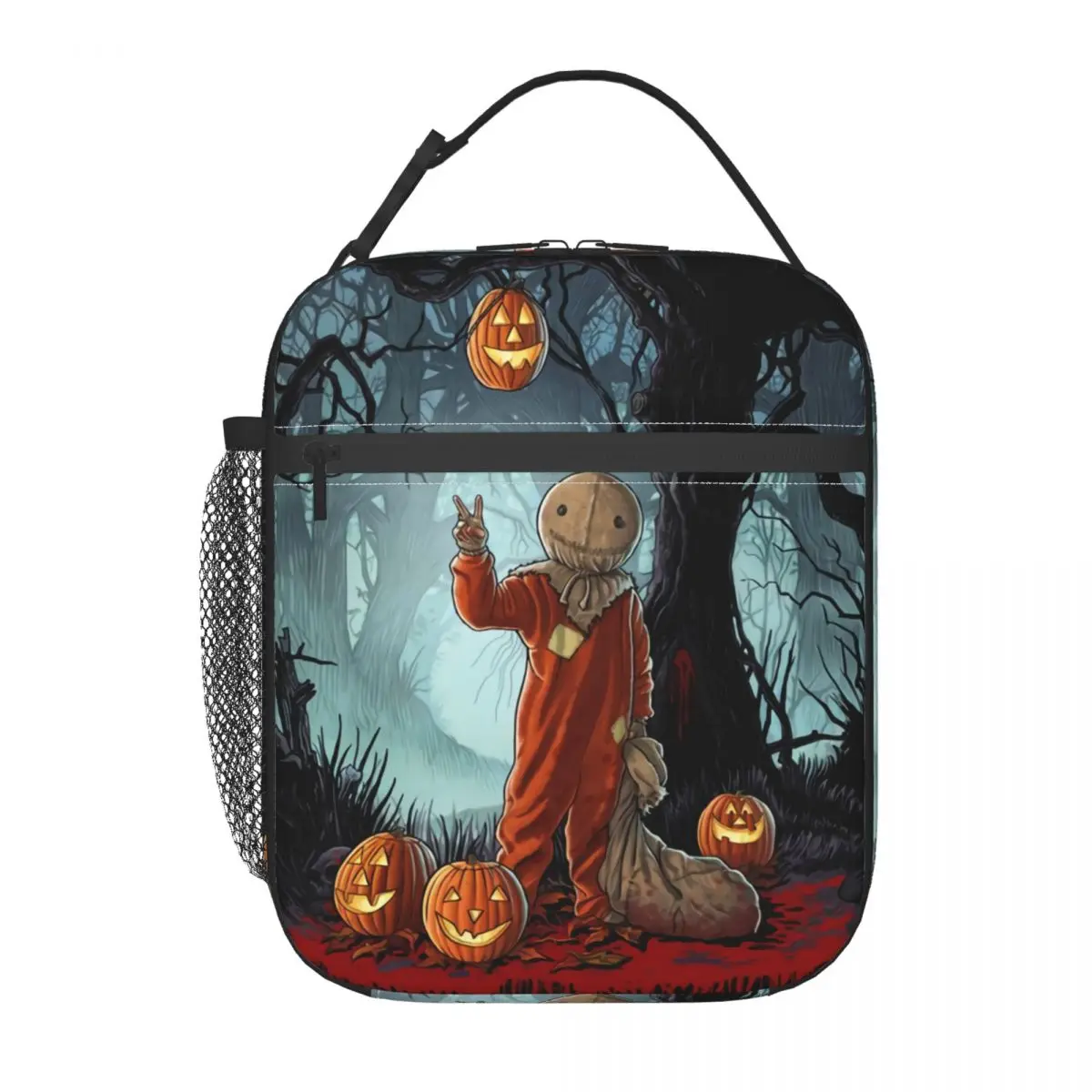 Horror Movie Trick R Treat Sam Insulated Lunch Bag Leakproof Halloween Pumpkin Cooler Thermal Bento Box Kids School Children