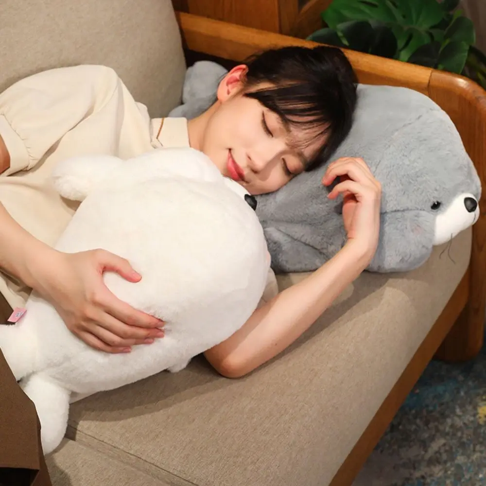 

Baby Appease Doll Chubby Prone Seal Doll Mochi Soft Seal Sleep Pillow Fluffy Funny Stuffed Animal Birthday Parties