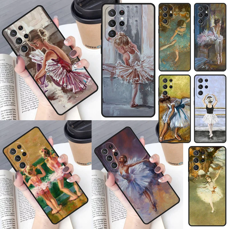 Ballet Dance Girl Ballerina Art Phone Case for Samsung Galaxy S26 Ultra S25 S24 S23 S22 S21 S20 Note10 Plus FE Cover Luxury
