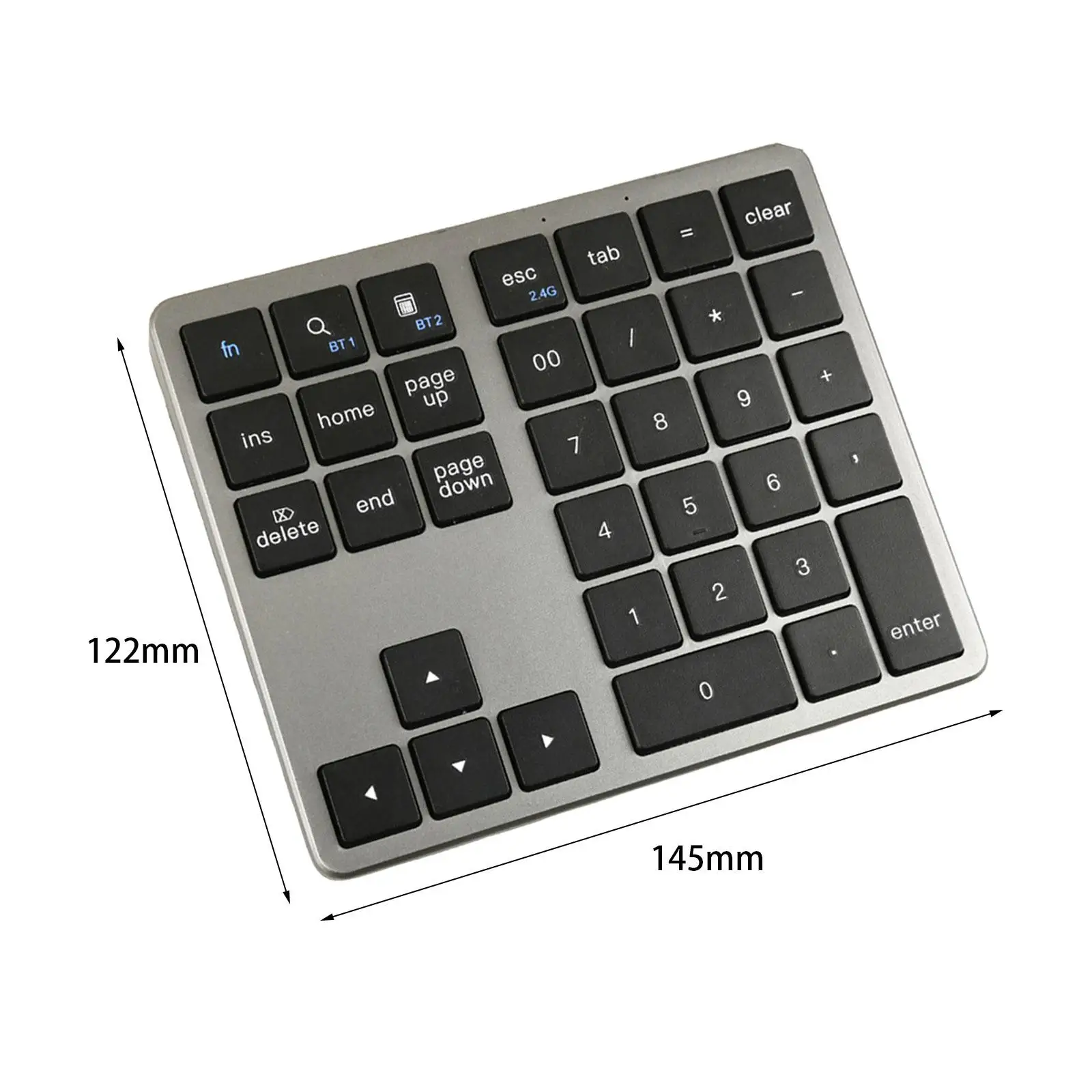 Number Pad Portable Desktop Office Accessories Office Supplies Wireless Numeric Keypad for Phones PC Business Laptops Tablet