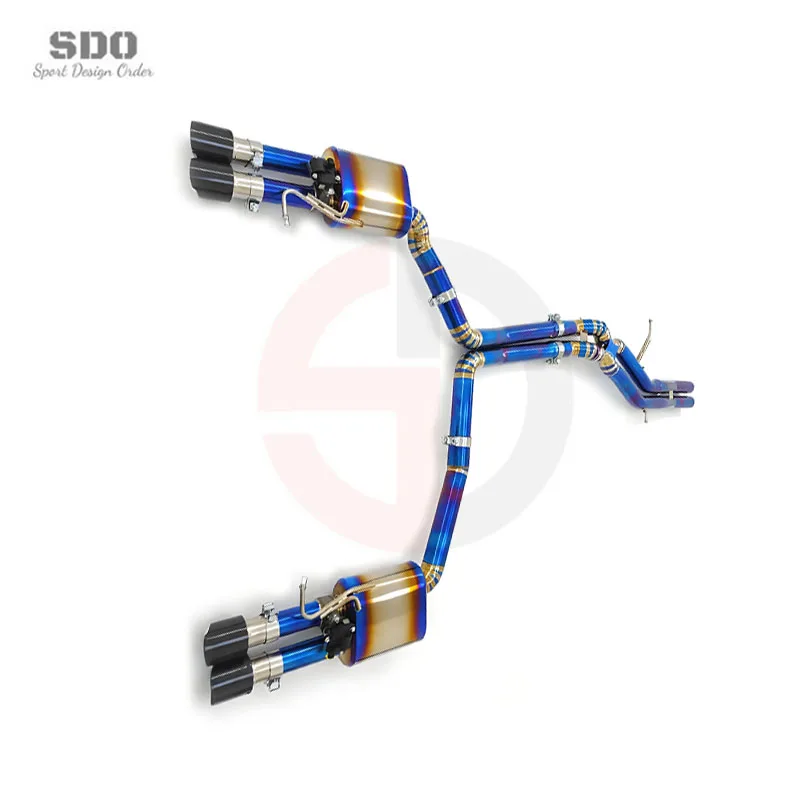 Tuning Titanium Catback Exhaust Pipe for  S6/S7 C7 4.0T 2013-2018 Valvetronic Muffler Weight Reduction Exhaust System