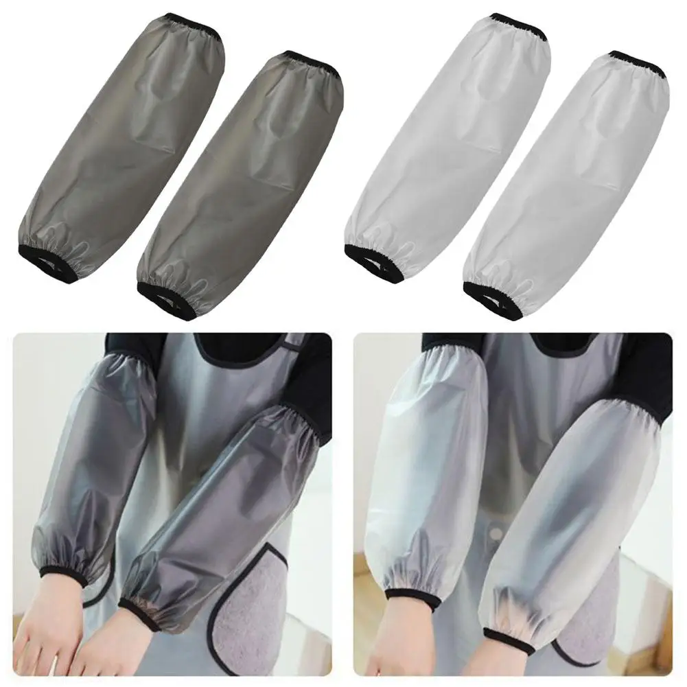 Waterproof Sleeves Long Oversized Solid Color Anti-oil Sleeves Easy Sleeves Multipurpose To Protective Clean Work F0P8