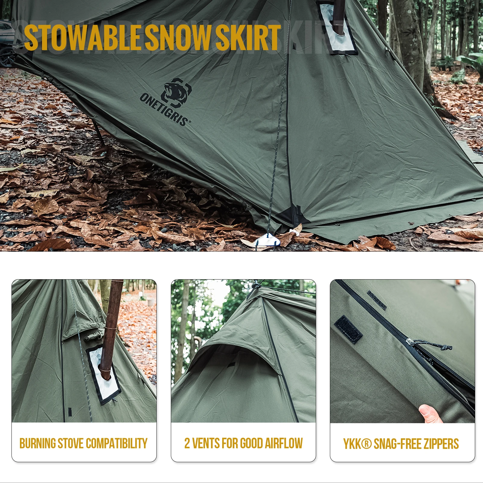OneTigris ROC SHIELD Camping T - огляд і ціна Outdoor Camping And Glamping