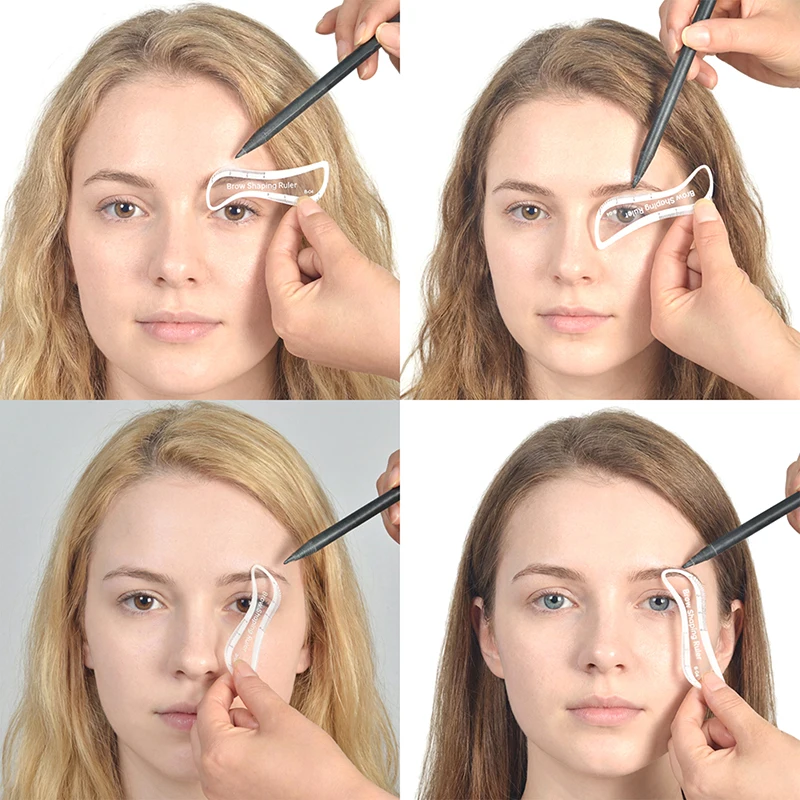 1PCS Brow Mapping Lineal Augenbrauen Gestaltung Lineal 1 Minute Schnelle Zeichnung Design Stirn Einfache Werkzeug Microblading Permanent Make-Up schablonen