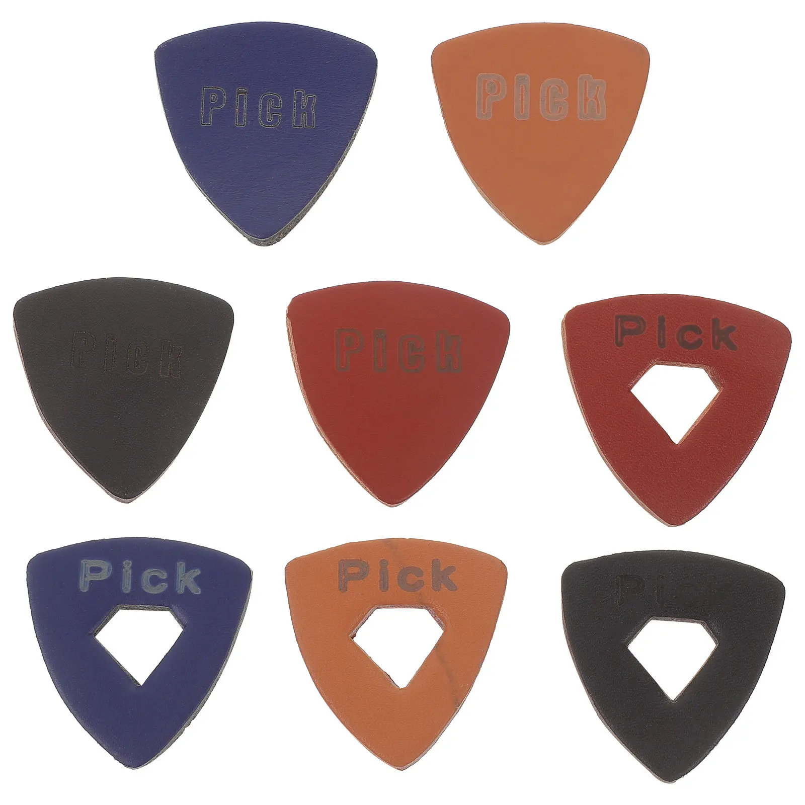 

8pcs Electric Guitar Acoustic Electric Bass Ukulele Thick Replacement Picks Cool Guitar Picks Bulk Accessories