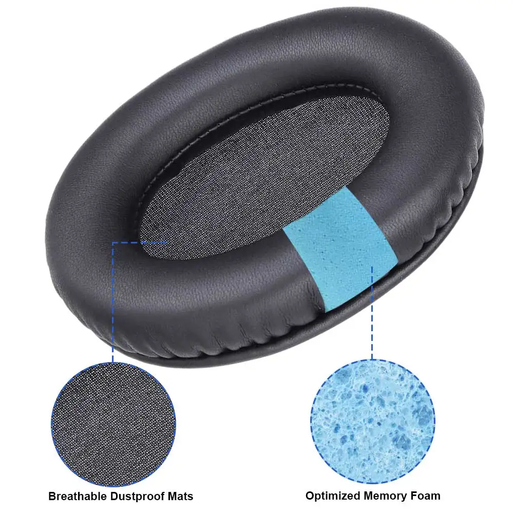 بو الجلود الأذن غطاء الوسادة لينة المخملية سماعات بطانة للأذن بطانة للأذن وسادة ل كينغستون HSCD KHX-HSCP HyperX سحابة II 2 #3