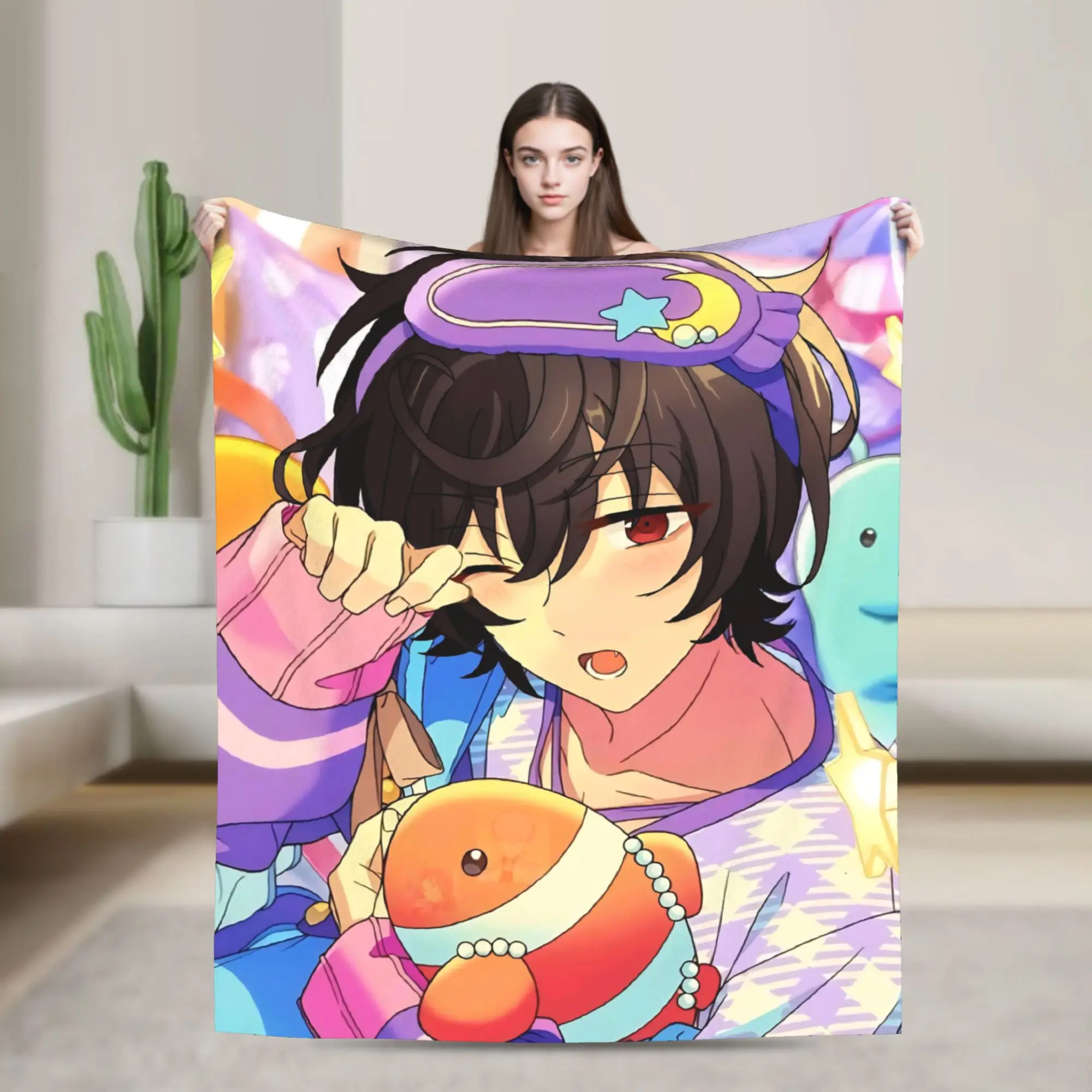 E-Ensemble-Stars Blanket Warm Cozy Fluffy  Throw Blankets for Sofa 50x60 Inch Multi-size Quilt