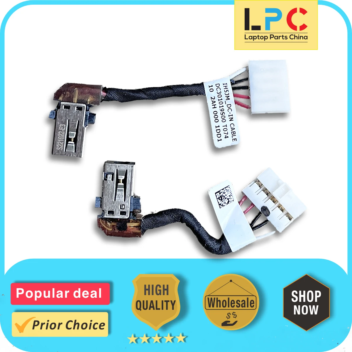 

For Acer Aspire 3 A315-24P A315-24PT DC Power Jack with Cable Charging Port Socket Connector Cable DC301019S00