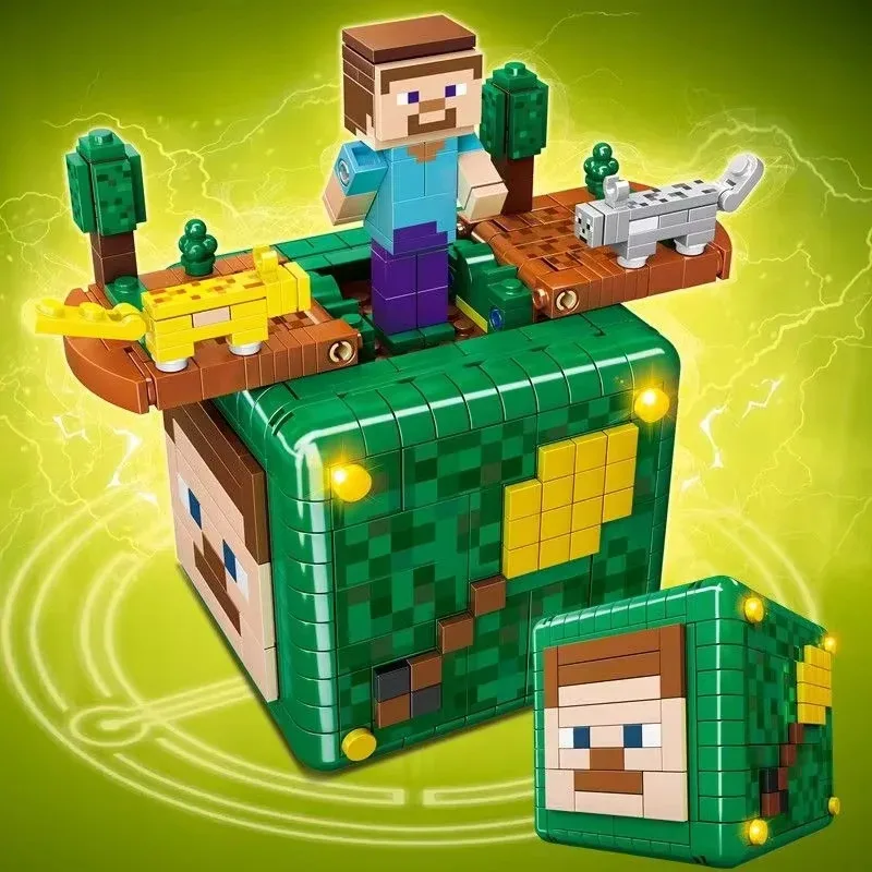 مجموعات MOC المتوافقة مع MC My Mini World Series اللبنات صندوق تشوه الجهاز ستيف ألعاب الأطفال تجميع الهدايا #1