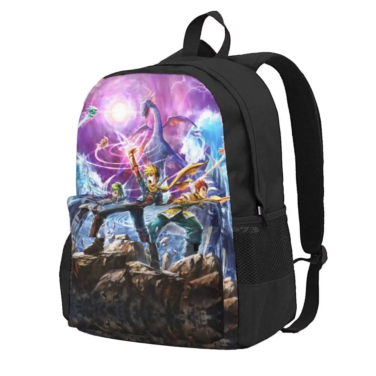 Golden Sun Hot Sale Schoolbag Backpack Fashion Bags Golden Sun Game Boy Advance