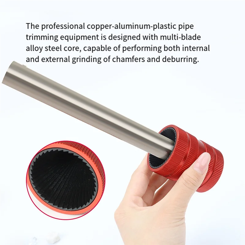 

AB66-1/4 To 1-3/8Inch Inner/Outer Reaming Tool,Ream/Deburr/Bevel Aluminum, PVC,Copper, Stainless Steel Tubing And Pipe Reamer