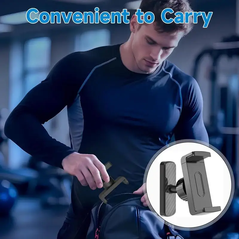Magnetische Handyhalterung für Fitnessstudio 360 ° Rotierbarer Universeller Handyhalter für Freihändige Nutzung im Fitnessstudio, Auto, Küche und anderen Bereichen – Detail 3