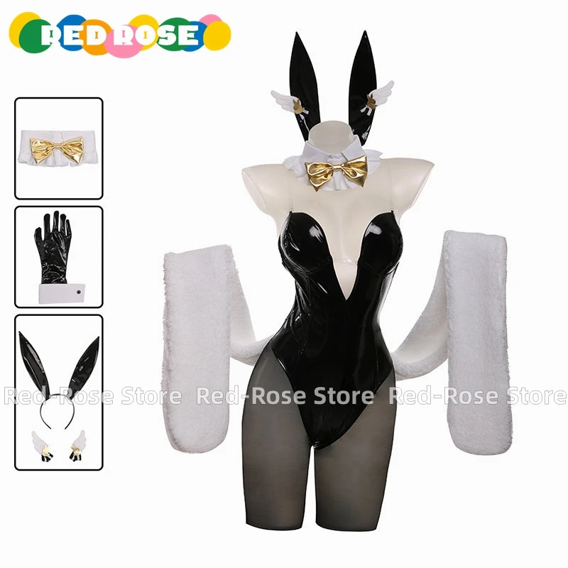 

Goddess of Victory: Nikke Rupee Bunny Girl Cosplay Costume Halloween Woman Men