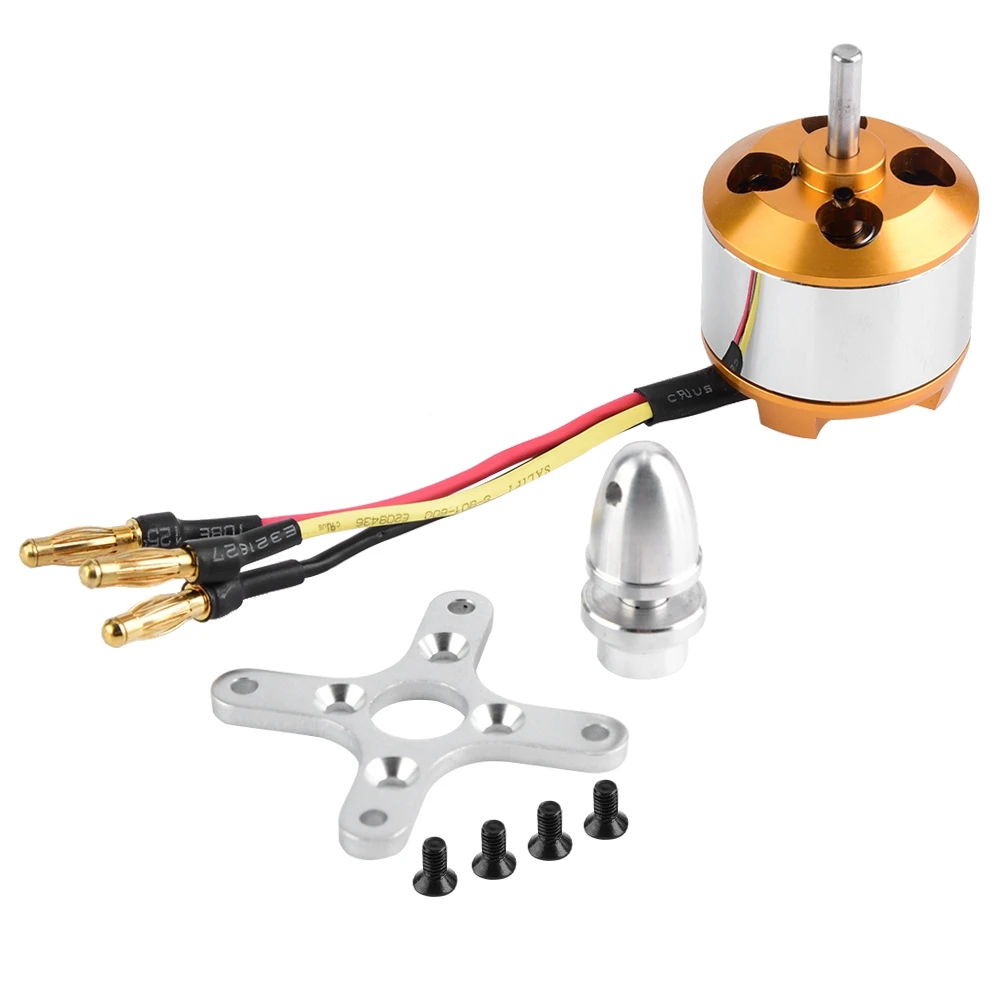 Brushless Motor 2814 1000/1400KV 2kg Thrust 3-4S Motor for Fixed wing RC Plane