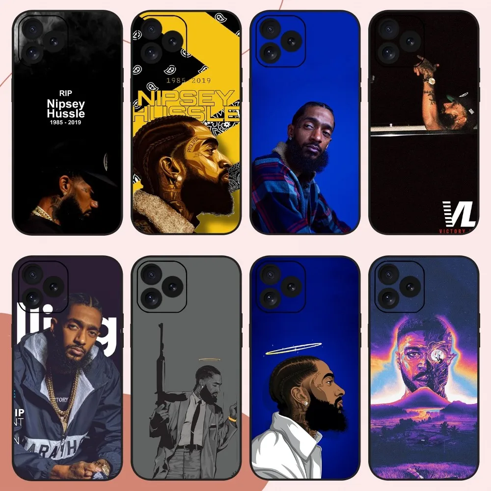 

N-Nipsey Rapper H-Hussle Phone Case For iPhone 14 15 8 11 12 13 XS Mini X XR PRO MAX Plus Cover