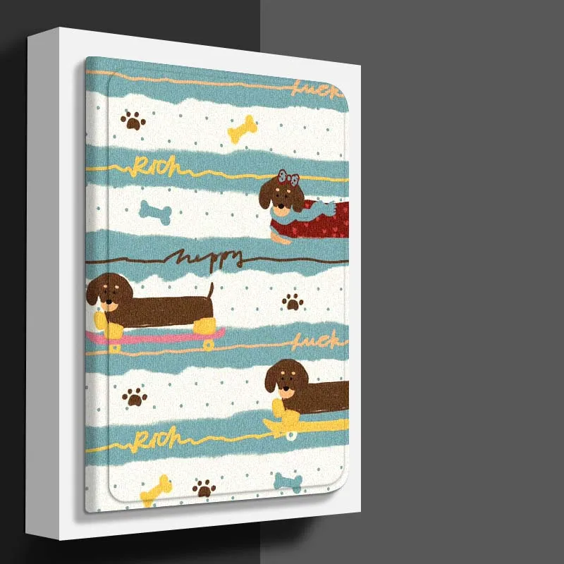 Cartoon sausage Dog Anime Tablet Case For Honor Tab Pad 6 7 8 9 X8 V7 V8 X9 13 X8a X9a Pro 10 Magic GT GT2 10.1 13.3 Inch