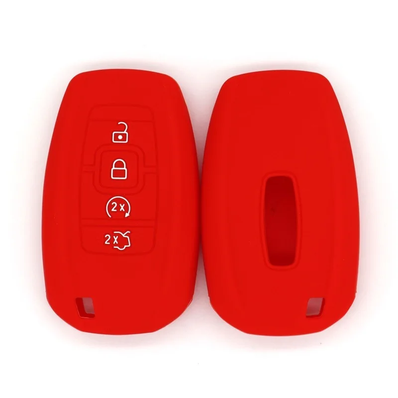 

Silicone key cover, suitable for the old Lincoln Smart 4-button car key protective bag, high-quality shockproof key cover