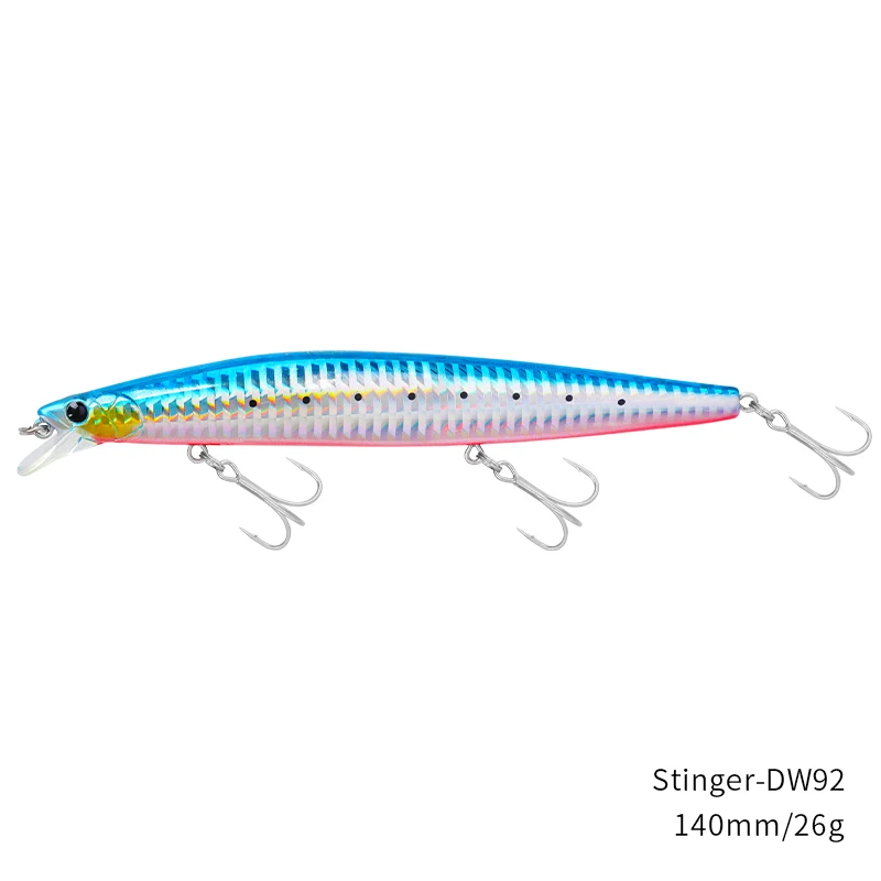 TSURINOYA Stinger 140S Zinkende Minnow Aas 140mm 26g Ultra Lange Werpafstand Jerkbait voor Zoutwater Zeebaars Hard Bait