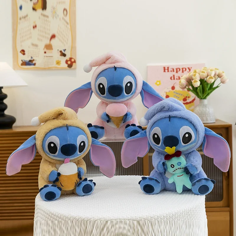 

New Disney Originality Cartoon Anime Character Stitch Plush Toys Doll Kawaii Bedroom Decoration Pillow Plush Stuffed Toy Gifts