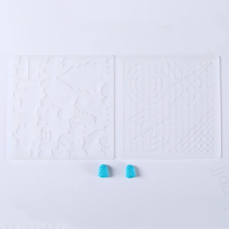 3D-Druck Stift Silikon Matte DIY mit 2-Finger-Protektoren Vorlage Zeichenwerkzeug Silikon Pad Zeichenwerkzeuge für Kinder Erwachsene – Detail 15