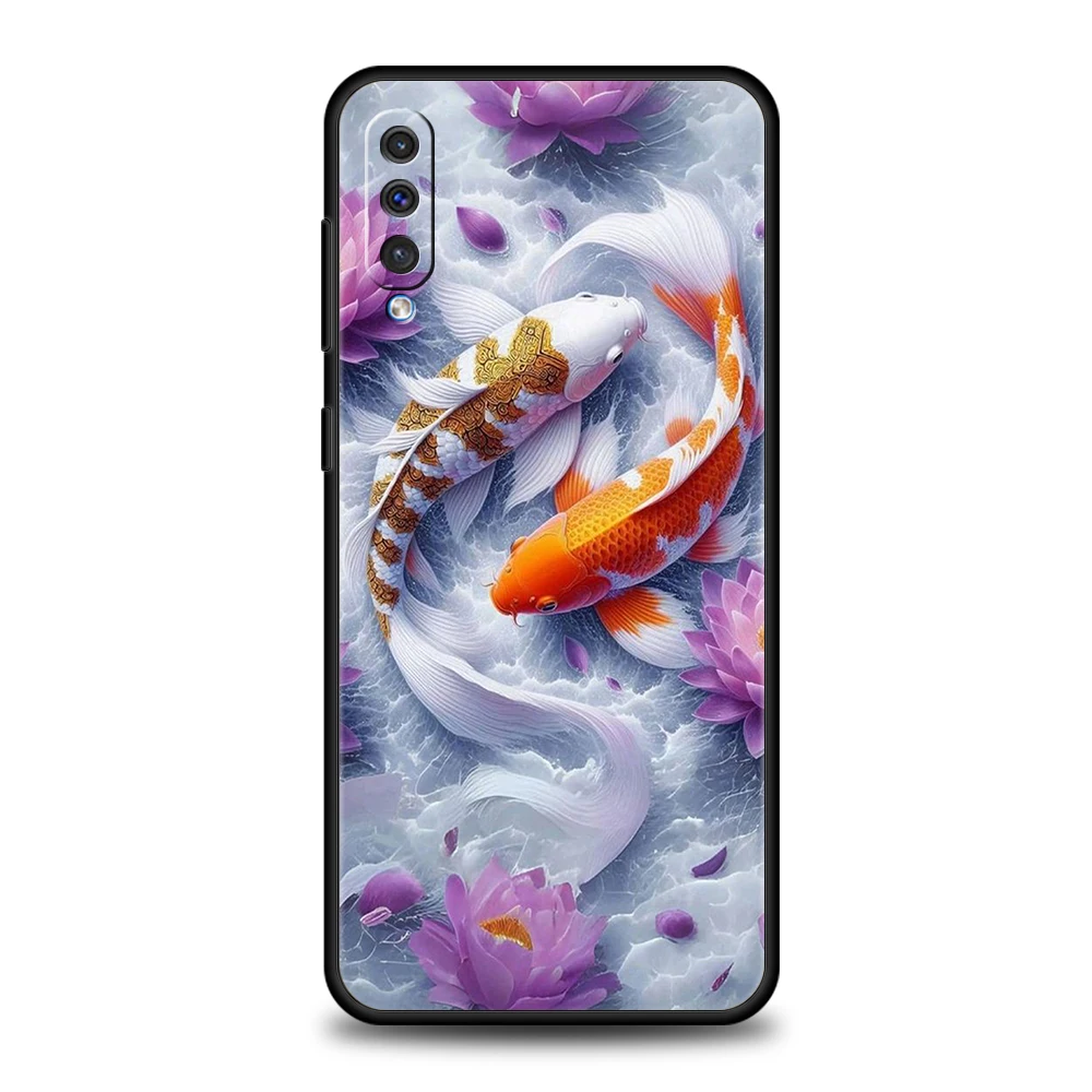 Cartoon Fish Phone Case for Samsung Galaxy A24 A13 A53 A73 A33 A22 A12 A02 A03 A05 A70 A50 A10 A20 5G Silicone Cover Shell Capas