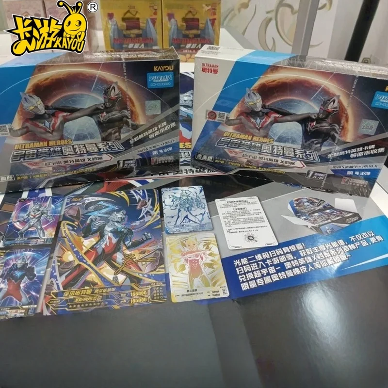 

Новые товары, хит продаж, оригинальная коробка для карт Kayou Ultraman, Deluxe Edition, коллекция игрушек 38th Bullet, карточная книга, карты, подарки в стиле аниме