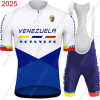 VENEZUELA 2025 Cycling Jersey Set Summer National Cycling Clothing Road Bike Shirts Suit Bicycle Bib Shorts MTB Wear Maillot