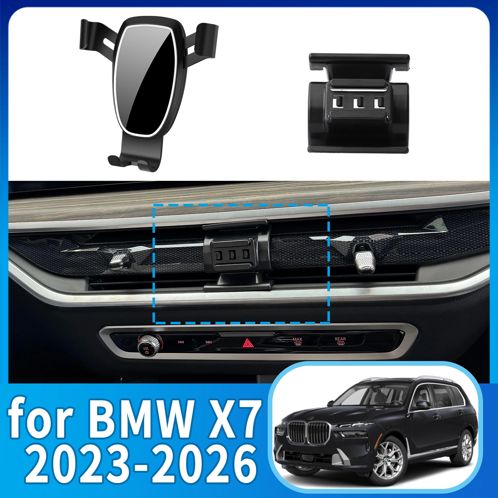 

fit for BMW X7 2023 2024 2025 2026 Anti-Shake Screen Base Phone Holder Mount Stand ​​ Dedicated Car​​ accessoires