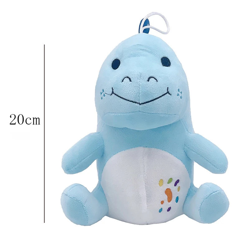 20cm quebra-cabeça moriah elizabeth dep dinossauro série brinquedo de pelúcia fantoche boneca crianças iluminação educacional companheiro presente