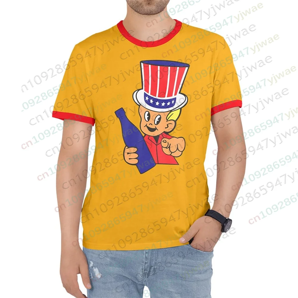 Anchorman Movie Ron Burgundy Little Uncle Sam Same T-Shirt mit Rundhalsausschnitt, modisches, lässiges T-Shirt für den Sommer, Herren- und Damen-T-Shirts – Detail 4