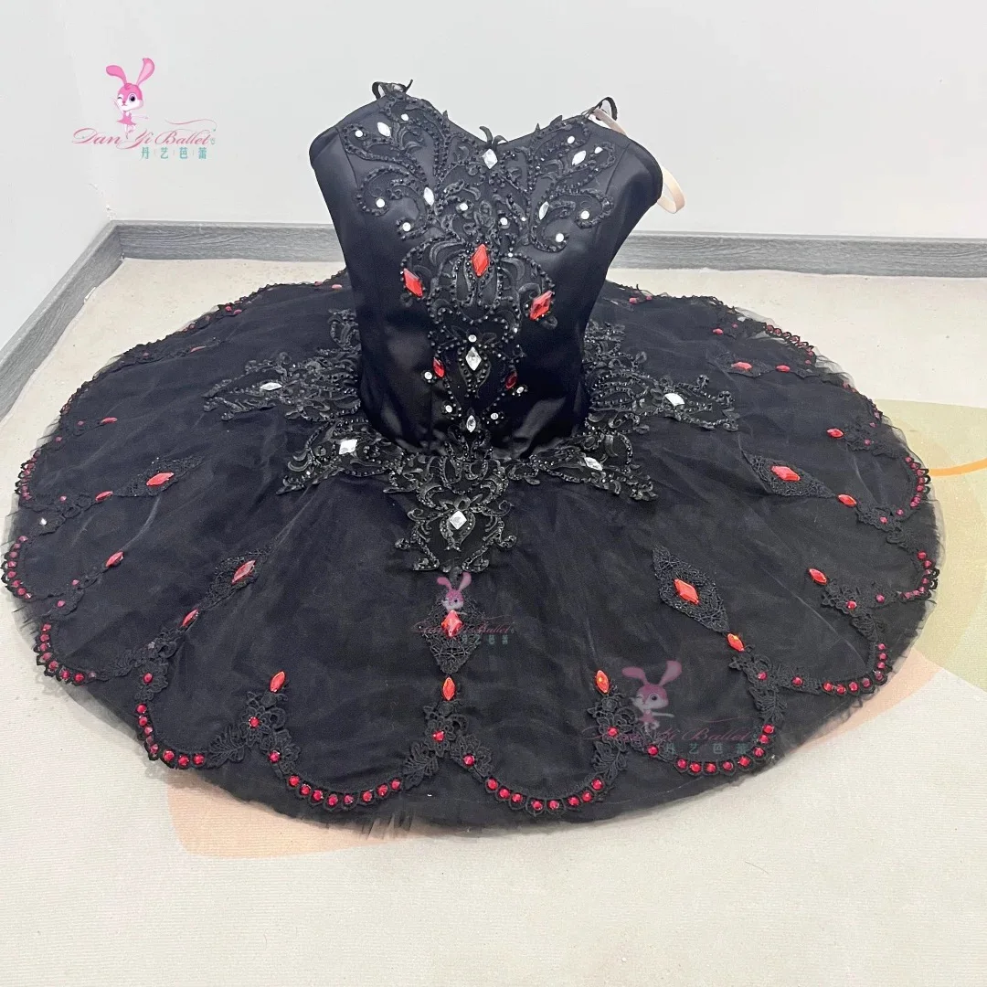 Dani взрослый детский балетный костюм черного лебедя, профессиональное платье-пачка по индивидуальному заказу, конкурсный костюм