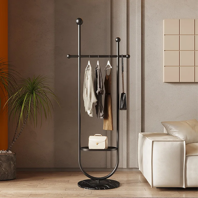 

French hanger bedroom floor-to-ceiling small vertical light luxury coat rack does not take up space hanger roomclothes rack