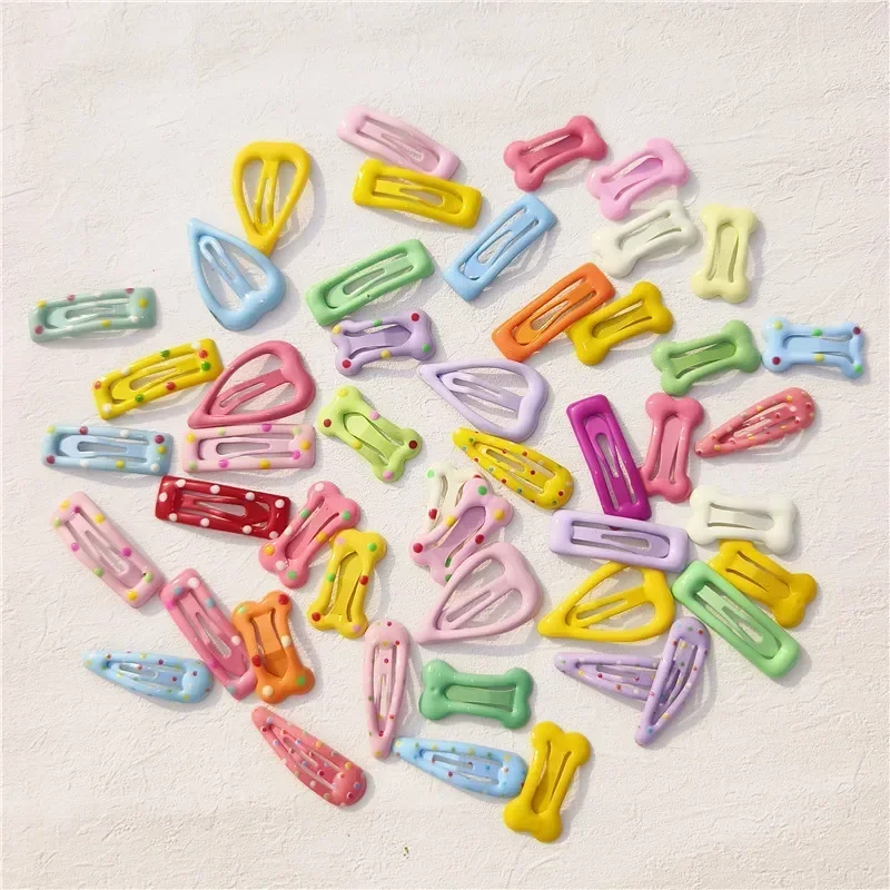5/10/20pcs Colorful Star Hair Clips for Dog Cat Glitter Metal Snap BB Clip Hairpin Headwear Pet Dog Hairclip Accessories