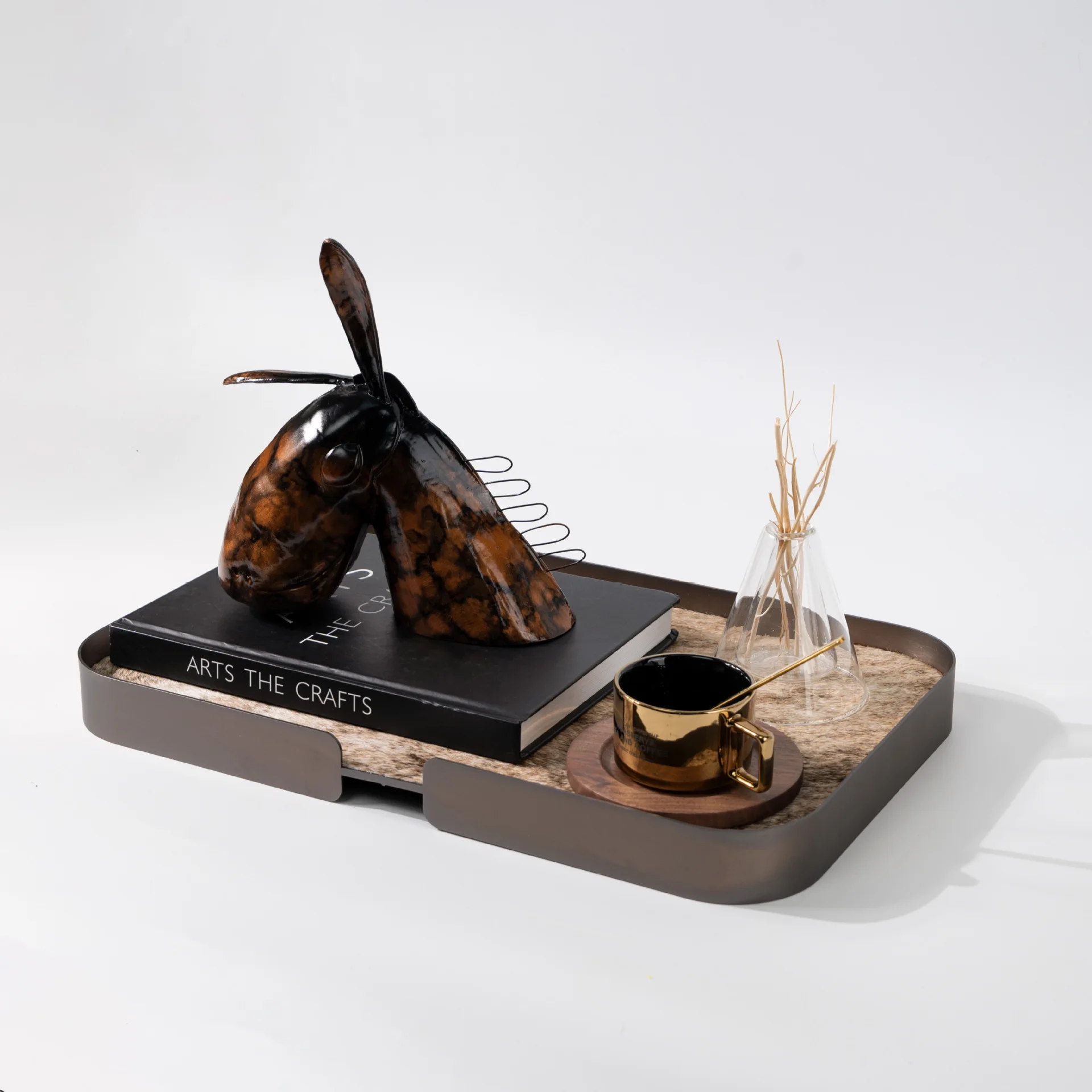 Moderne leichte Luxus kleine Esel kreative Tier Ornament Skulptur Modell Haus Wohnzimmer Couchtisch Desktop Kunst Dekoration