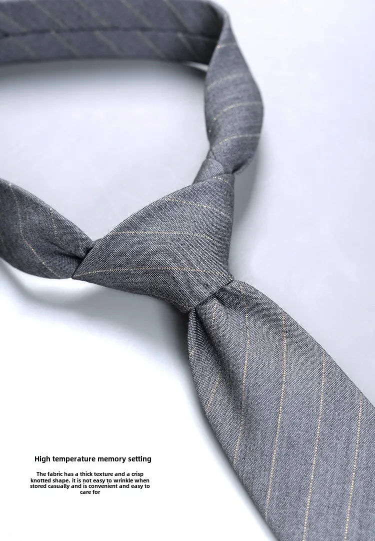 Corbata gris elegante para hombre, vestido Formal de lujo, trabajo de negocios, trabajo de ocupación, estudiante, novio, boda, corbata de mano negra, corbatas de lujo para hombre