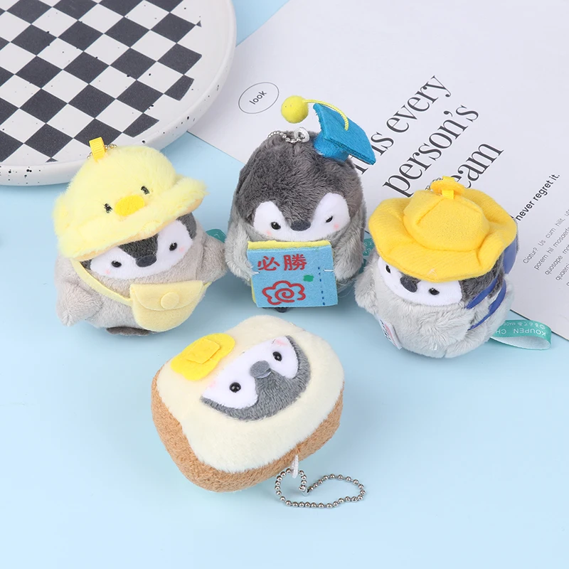 

Cartoon Plush Doll Anime Toys Keychain For Children Cute Small Penguin Schoolbag Pendant Key Chain Woman Birthday Pendant Gift