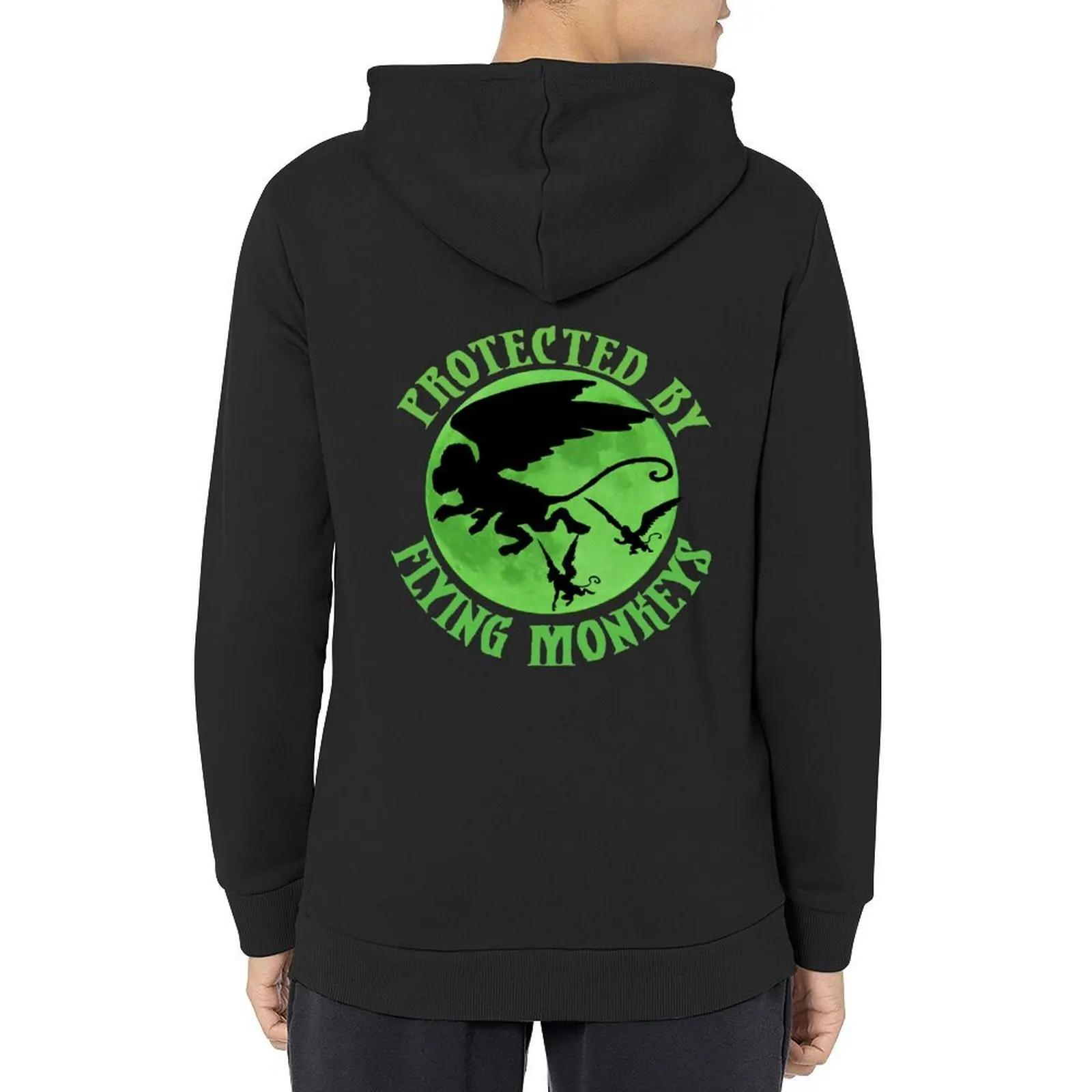 

Flying Monkey Witch Gift Protected by Flying Monkeys Wizard of Oz Wicked Witch Halloween Costume Hoodie