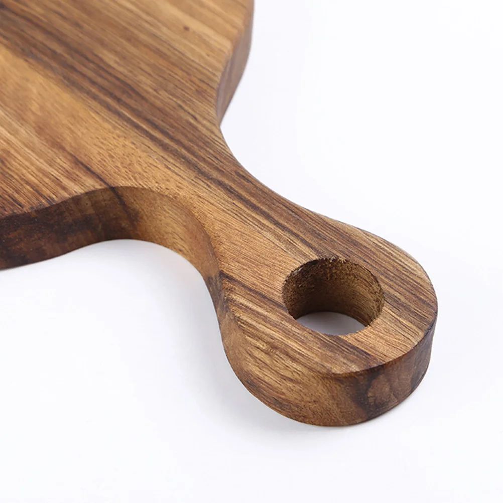 

Solid Wood Cutting Board Thickened Unfinished Chopping Block For Fruit Meat Vegetable Bread Kitchen Tool Hanging Hole