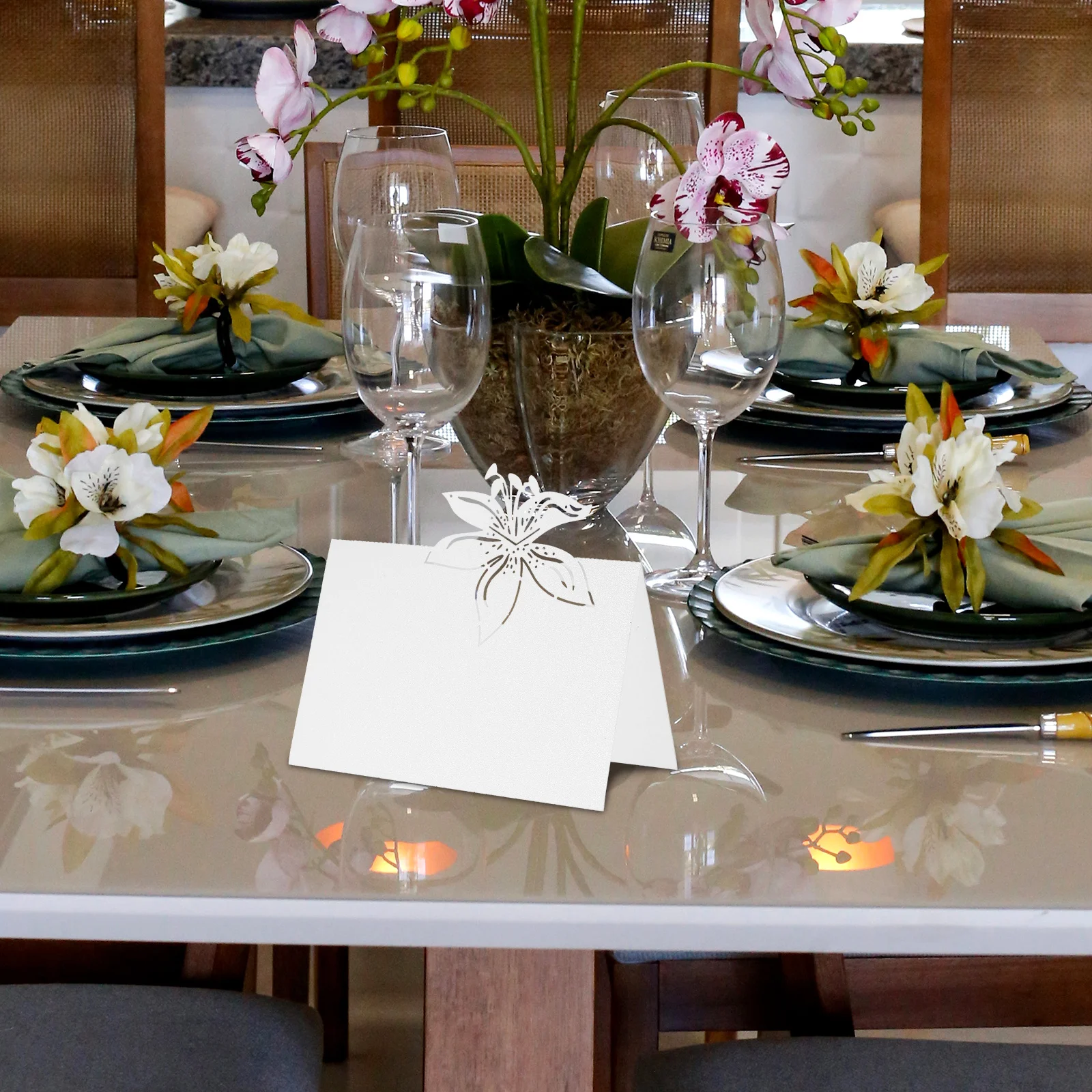 

50Pcs Elegant Table Number Cards Wedding Seat Cards Refined Design Smooth Round Edges Perfect for Country Theme Party