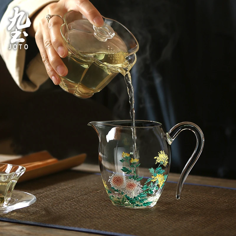 

Жаропрочная стеклянная кружка JOTO с ручной росписью GBR0068