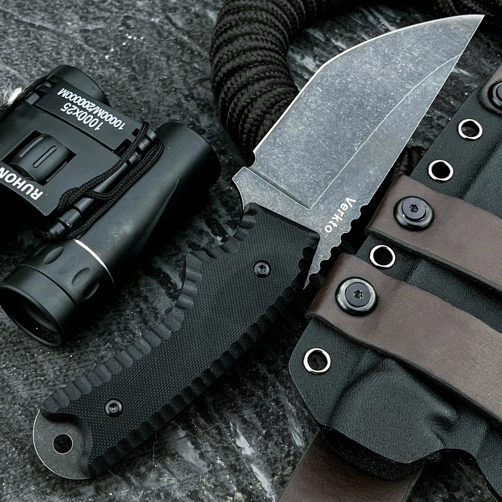EDC Camp High Hardness Straight Knife Durable G10 Handle 7Cr13Mov Blade Wilderness Jungle Escape Multifunctional Cutting Tool