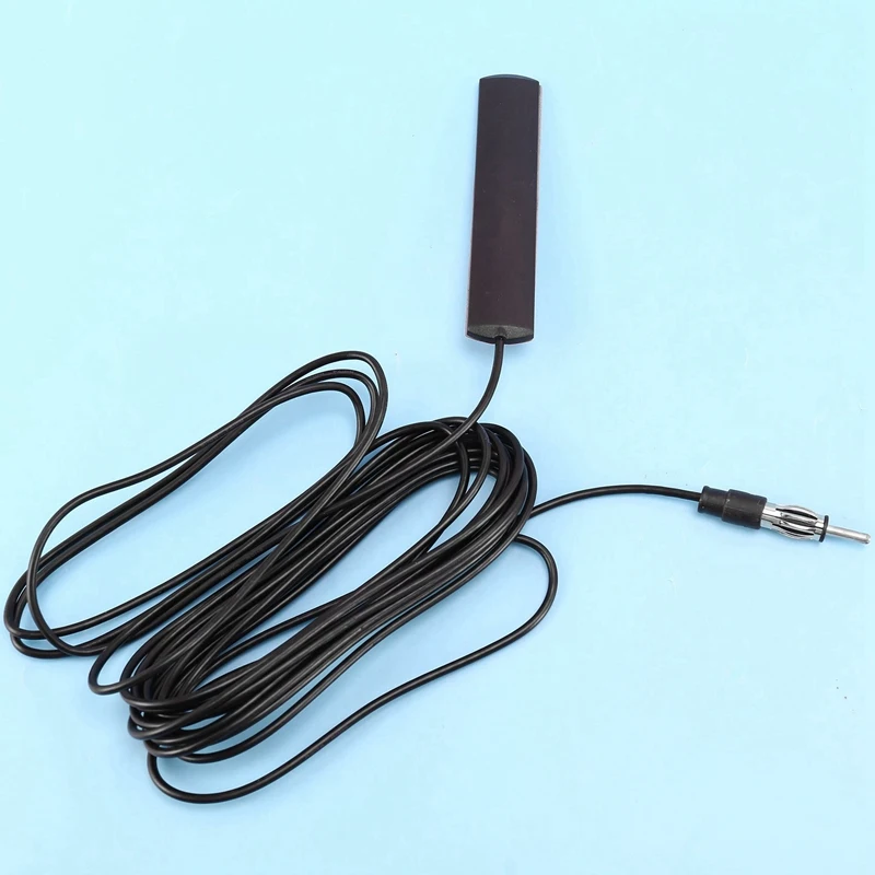 6X ANT-309 Car Radio Antenna - Universal Car FM Radio Antenna Patch Black Radio Antenna 85-112MHZ 5M Cable