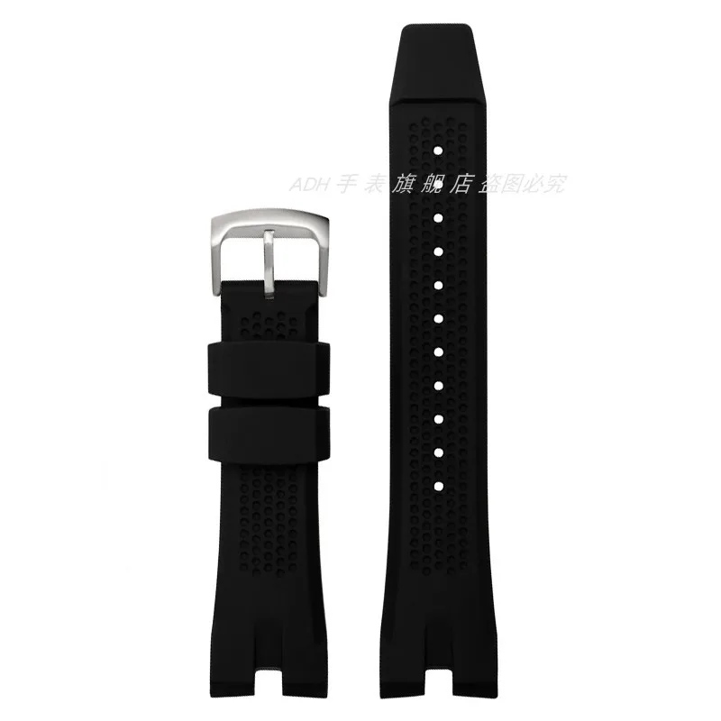 For Citizen Anti-Allergy Aw1476 1477 1479 Ca4154 4156 4278 Arc Concave Interface Comfortable High Quality Silicone Rubber Strap