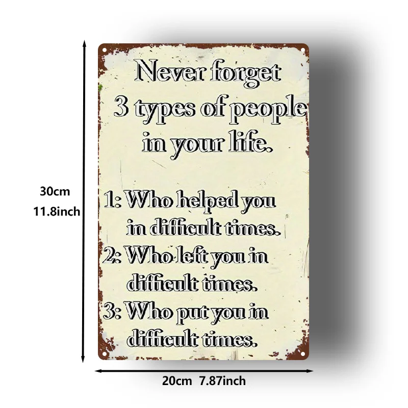 2D Flat, 1pc, Metal Sign, 