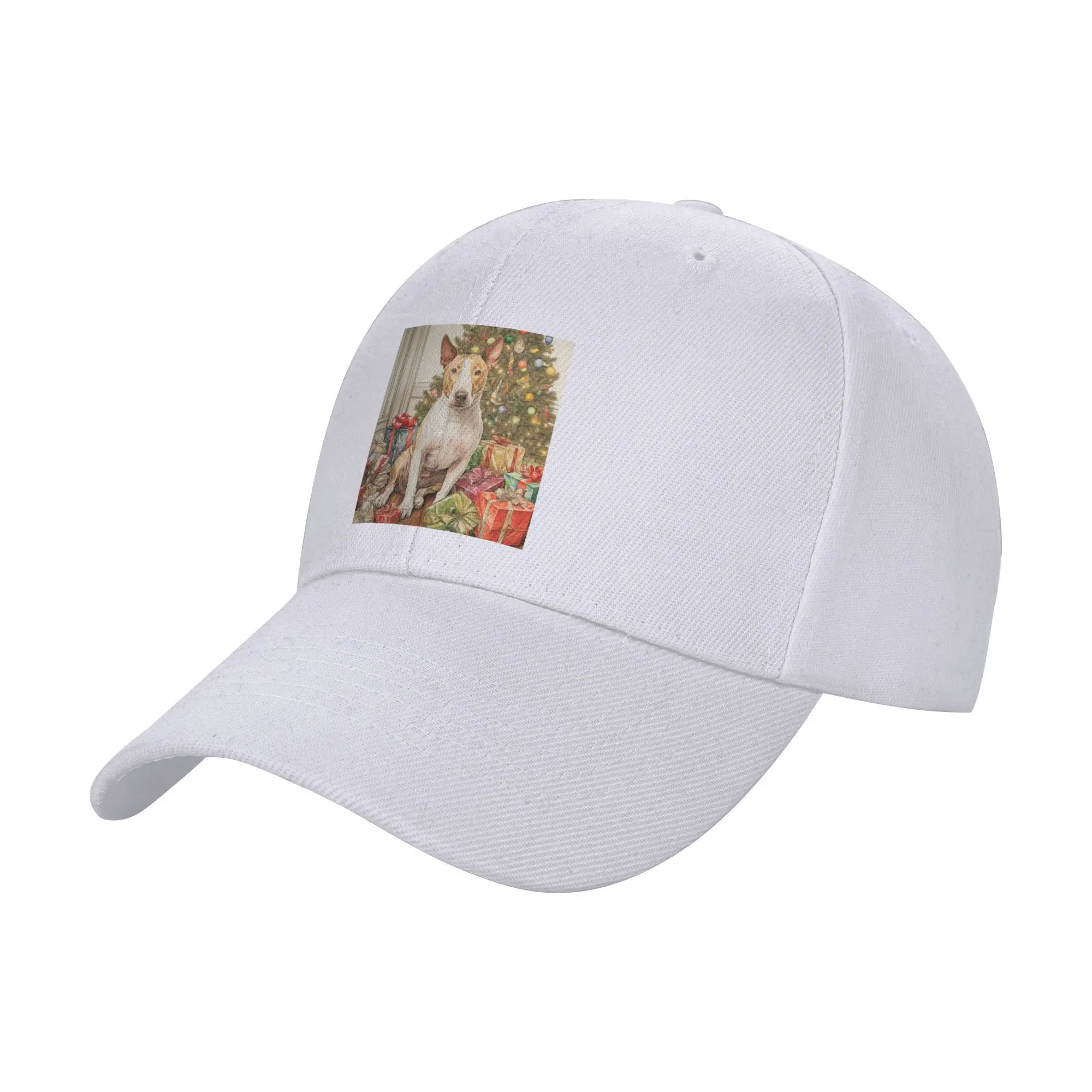 

Unisex Baseball Hats Christmas Staffordshire Bull Terrier Dog Portrait Outdoor Streetwear Summer Sports Baseball Caps Casquette